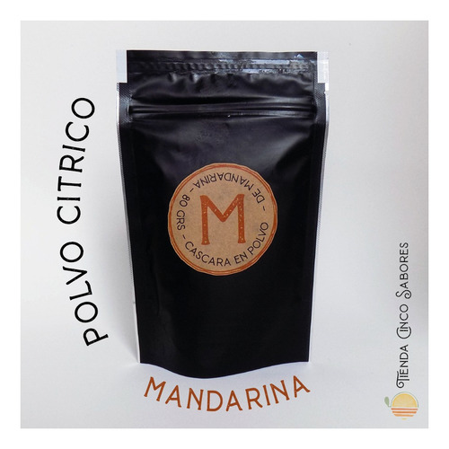 Cascara De Mandarina - Polvo - 80 Grs Natural S/conservantes