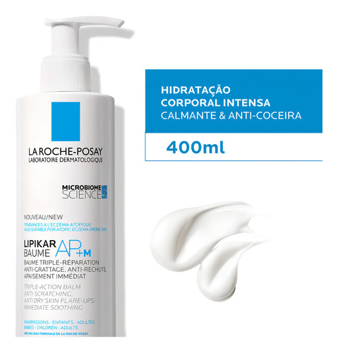 Creme Hidratante Corporal Lipikar Baume Ap+m 400ml Sem Fragrância