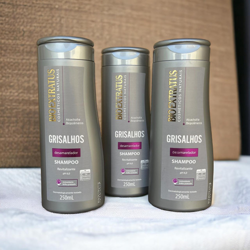 Kit 3 Shampoo Grisalhos 250 Ml Bio Extratus