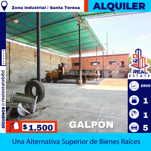 Galpon En Alquiler Zona Industrial Santa Teresa