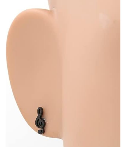 Pendientes De Acero Inoxidable Con Símbolo De Nota Musical G