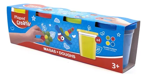 comprar Masa P\u002Fmodelar Maped Creativ De 140 Grs. X 4 Potes Classic