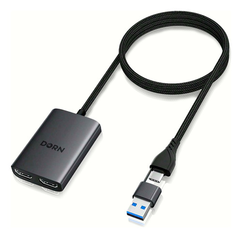 Adaptador Usb C Para Hdmi - Dois Monitores + Adaptador Usb