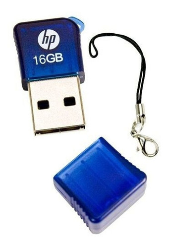 Hp Pendrive Mini V165 De 16gb Azul