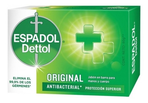 Espadol Dettol X 90g Jabon Para Manos Y Cuerpo Antobacterial