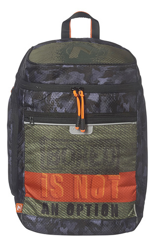 Mochila Backpack Photopack Nerf Primaria Camuflaje Color Verde Oscuro Diseño De La Tela Lisa