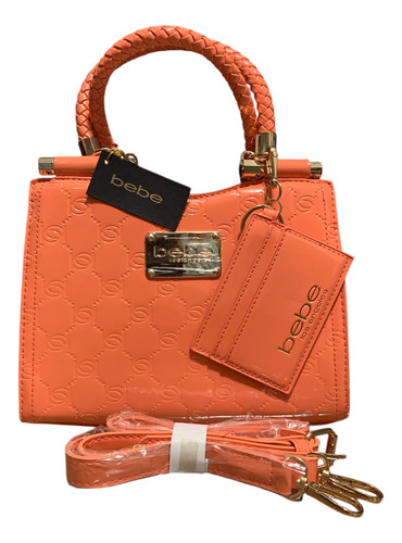 Bebe Los Ángeles Bolsa De Mano Sintética Coral Lisa Oro Coral