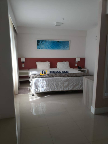 Imagem 1 de 6 de M - Flat Mobiliado 30m² No Hotel Ramada, Localização Excelente - 1049