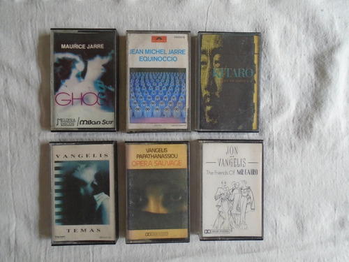 Lote 6 Cassettes Originales . Kitaro/jarre/vangelis