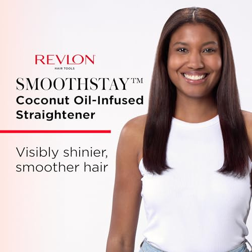 Plancha Para El Cabello Revlon Smoothstay Con Aceite De Coco