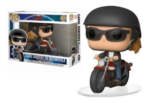 Funko Pop Carol Danvers On Motorcycle Capitana Marvel Moto