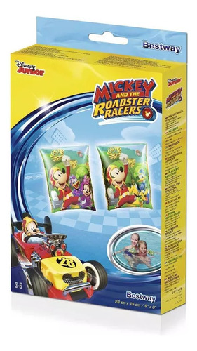Boia De Braço Para Criança Infantil Mickey Roadster Racers