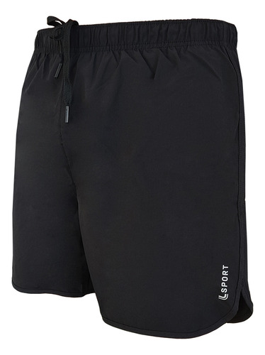 Bermuda Lupo Masculina Short Sport Basic Preto Corrida 76454