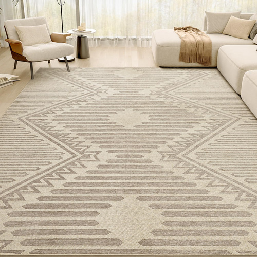 Alfombra Bohemia Textura Copetuda 2.4 X 3 M Color Beige Marr
