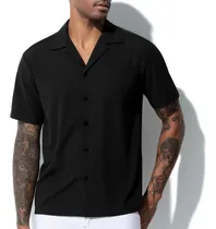 Comprar Camisa Slim Fit Manga Corta Hombre Formal Casual Arjen Kroos