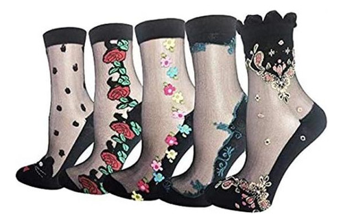 Calcetines De Rejilla Calcetines Tobilleros De Malla De Enca