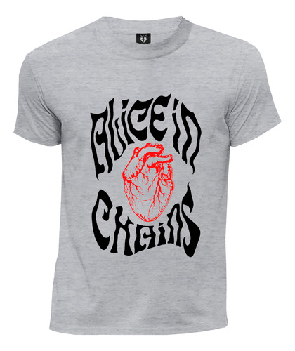 Camiseta Rock Metal Alice In Chains Heart