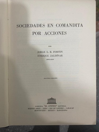 Sociedades En Comandita Por Acciones - Fortin & Zaldivar