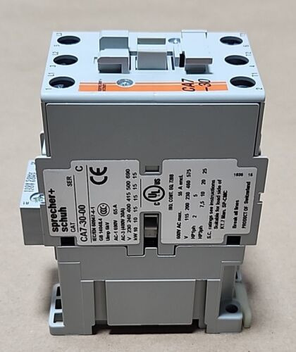 *new* Sprecher + Schuh Ca7-30-10-120 Contactor 110/120v Dde