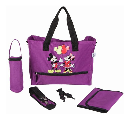 Bolso Maternal Organizador Con Cambiador Disney Premium