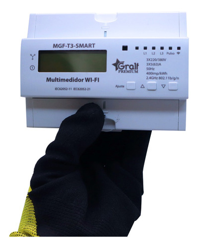 Medidor Wifi Smart Protector Trifásico Medición De Consumo