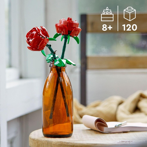 Lego Kit De Construcción De Rosas, Flores Artificiales Para