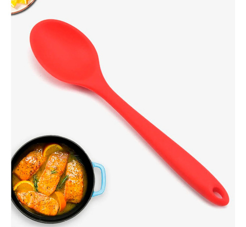 Colher De Silicone Para Servir Arroz - Unyhome Ref. 221306 Cor do cabo Vermelho