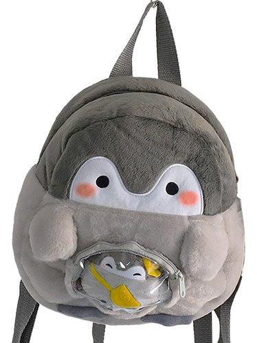 Mochila Infantil Preescolar Jim Gin Pinguino De Felpa