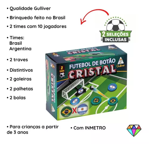 Futebol De Botão Cristal Brasil e Argentina-0382