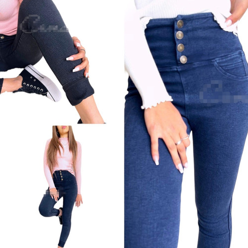 Jeans Fajero Micropolar Con Botones / Zabina