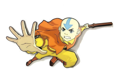 Cuadro Anime Aang Avatar Mdf 6mm - Mediano