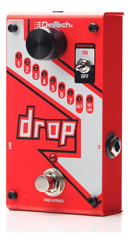Pedal Digitech Drop Polyphonic Drop Tune Con 2x Cables De