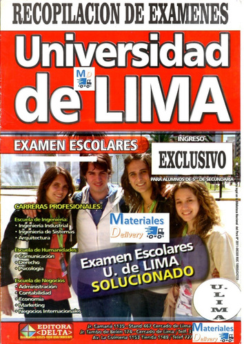 Recopilación Exámenes Escolares Para La Universidad De Lima