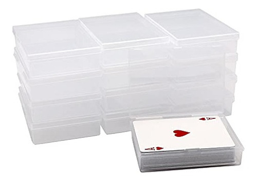 Paquete De 12 Cajas Para Barajas De Cartas, Caja De Almacena