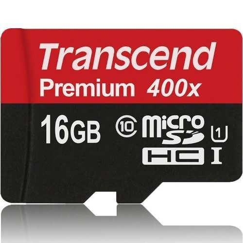 Cartão de memória Transcend TS16GUSDHC10V  High Endurance com adaptador SD 16GB