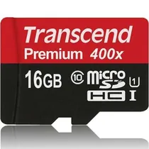 Comprar Cartão de memória Transcend TS16GUSDHC10V High Endurance com adaptador SD 16GB