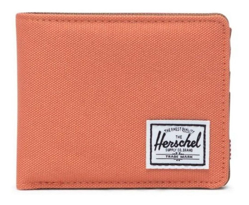 Billetera Herschel Roy color apricot brandy/saddle brown de poliéster 600d - 8.9cm x 11.1cm x 1.2cm