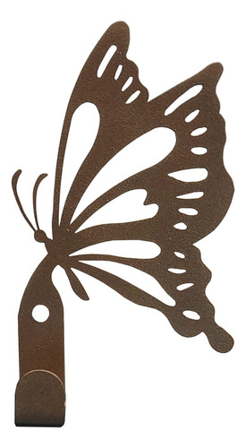 3 Porta Llaves De Pared Moderno Figura De Mariposa 1 Gancho Color Bronce