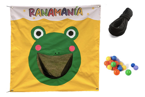 Juego De Lanzamiento De Pelota Para Niños Lona Rana