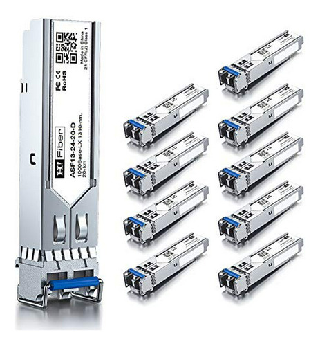 Módulo Sfp 1.25g Single Mode Lc, Compatible Con Ubiquiti, D-