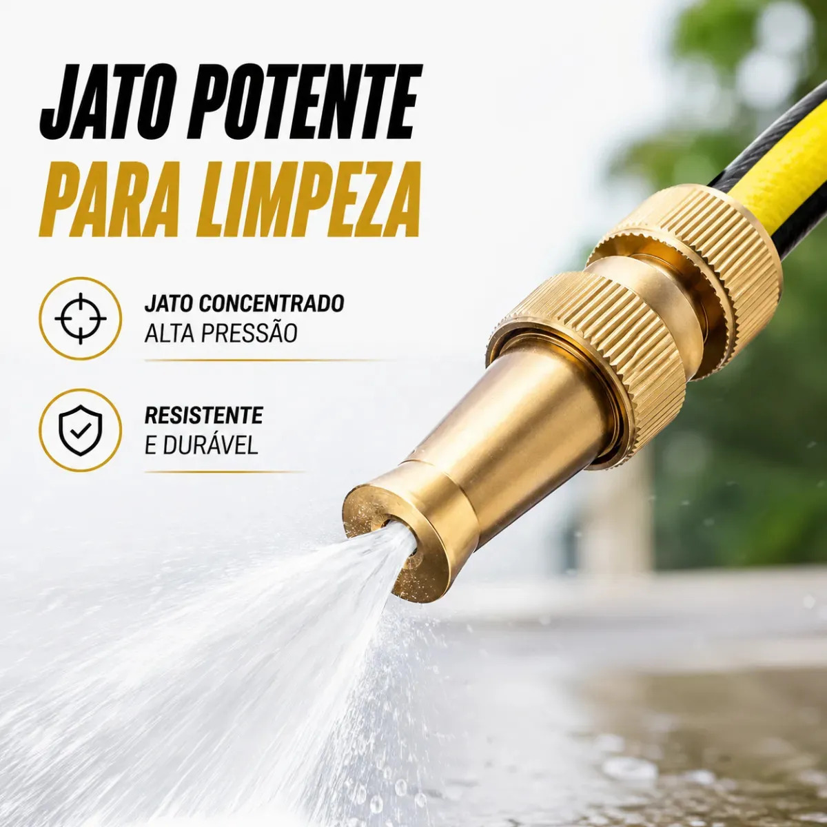 Bico Esguicho Alta Pressão Para Mangueira Ditap Mix Bocal Lavagem Carro Moto Quintal Jardim Calçada Limpeza
