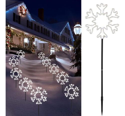 Caminos De Nieve Luces De Camino Navideñas Al Aire Libre, 10