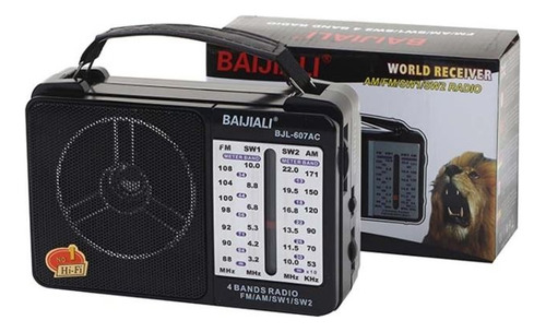 Radio Portatil Am / Fm Baijiali Bjl-606ac