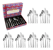 Comprar Juego De Cubiertos De 30 Piezas, Juego De Cubiertos De Acero