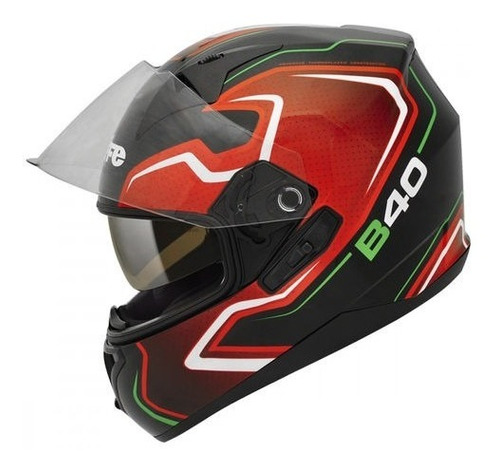 Capacete Bieffe B40 Tron Com Óculos Fume Interno