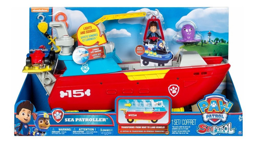 Paw Patrol Sea Patrol Barco Nuevo Luces Sonidos Patroller