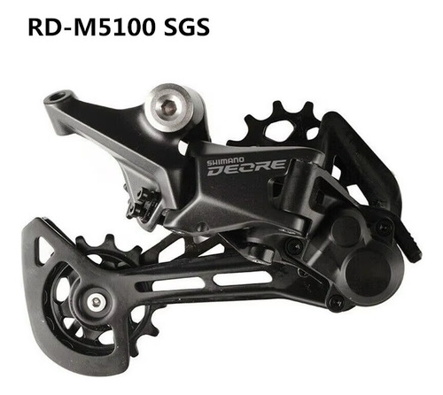 Palanca/ Mando Y Desviador 10 Vel Shimano Deore Rd-m5100 51t Negro