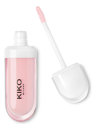 Gloss Kiko Milano Lip Volume Color 01tutú, color rosa claro