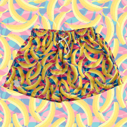 Imagen 2 de 4 de Traje De Baño Hombre Bananas Pecora Argentina Short Malla