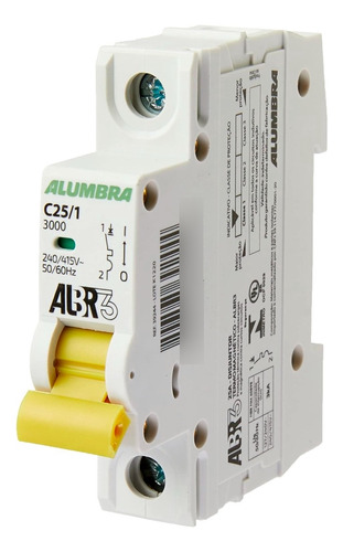 Disjuntor Albr3 25a Unipolar Alumbra 39244